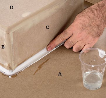 Gjuta bänkskiva med diskho: Form till ovansidan Gjuta bänkskiva med diskho: Form till ovansidan